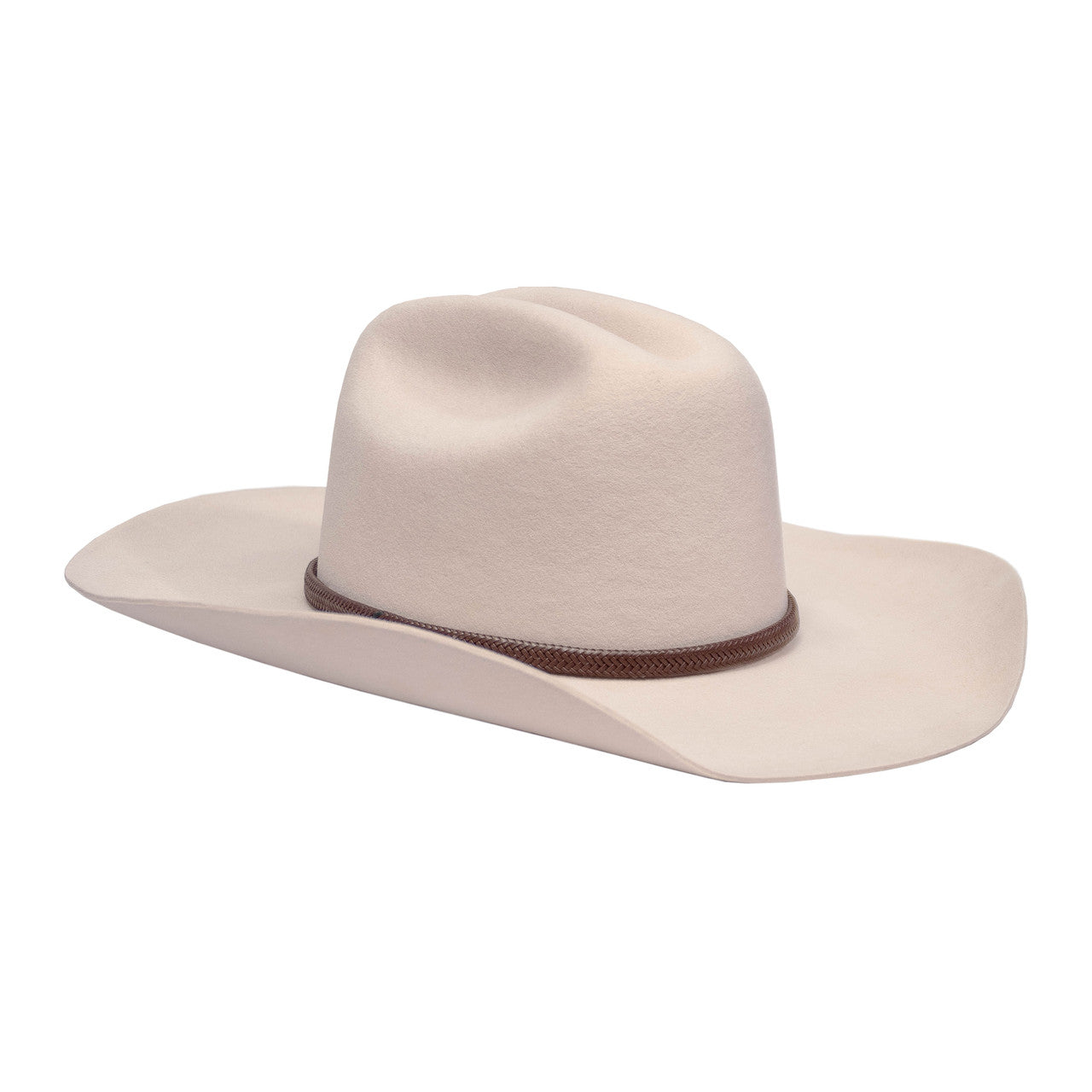 Saint Martin - "Cattleman" with Leather Band Cowboy Hat (Side)
