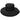 Saint Martin - Sewn Braid Paper Sun Hat in Black - Style