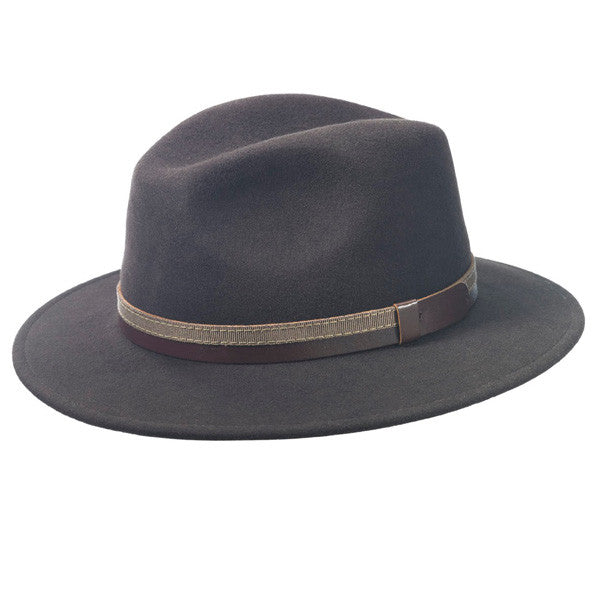 TLS Stefeno - Brown Wool Felt Safari Hat