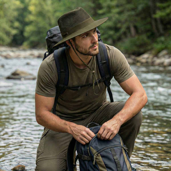 Saint Martin - Outdoor Safari Hat with Mesh – Hats Unlimited