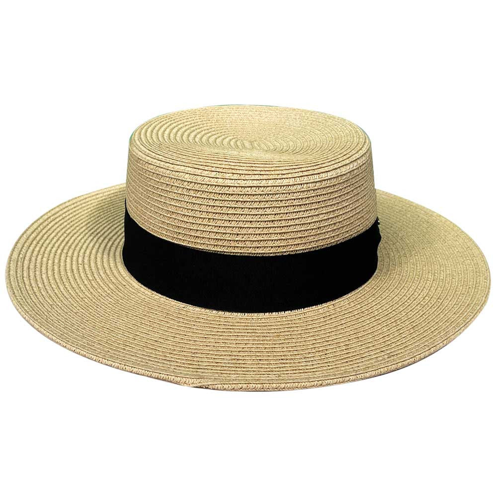 Saint Martin - Paper Braid Boater Hat - Front
