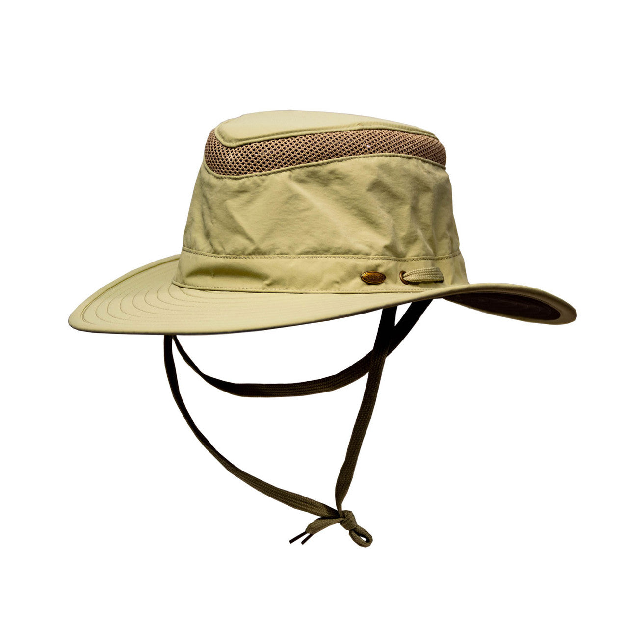 Saint Martin - Polyester Mesh Outdoor Hat in Khaki - Profile