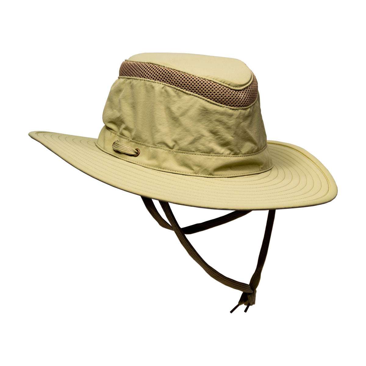 Saint Martin - Polyester Mesh Outdoor Hat in Khaki - Profile Side