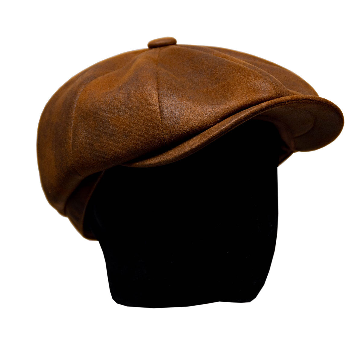 Saint Martin Faux Leather Newsboy Cap Hats Unlimited