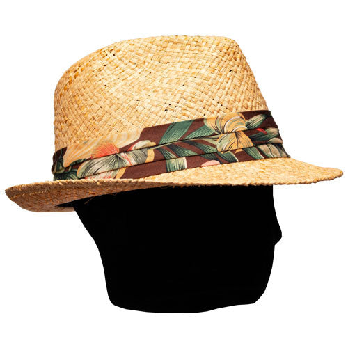 Saint Martin | Tropical Straw Fedora | Hats Unlimited display picture 1