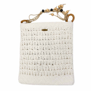 Saint Martin Paper Braid Handbag White