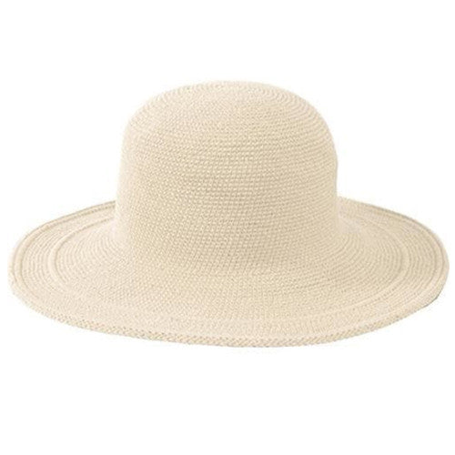 San Diego Hat Company - Cotton Crochet Sun Hat in Natural