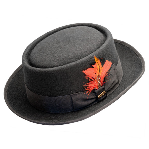 Scala - Jazz Porkpie Wool Felt Hat - 