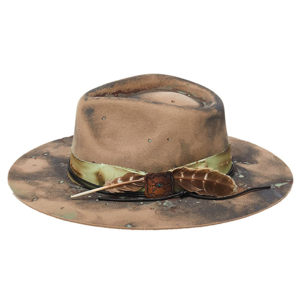 Stampede Hats - "Abel" Flat Brimmed Bohemian Hat - Side