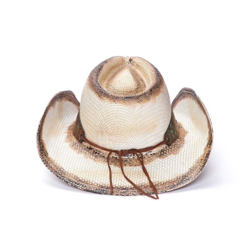 Stampede Hats - Blaze Tea Stained Cowboy Hat - Back