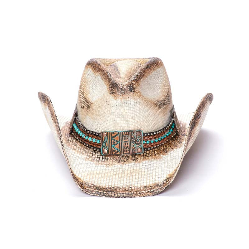 Stampede Hats - Blaze Tea Stained Cowboy Hat - Front