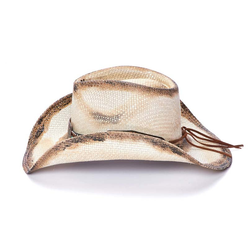 Stampede Hats - Blaze Tea Stained Cowboy Hat - Side