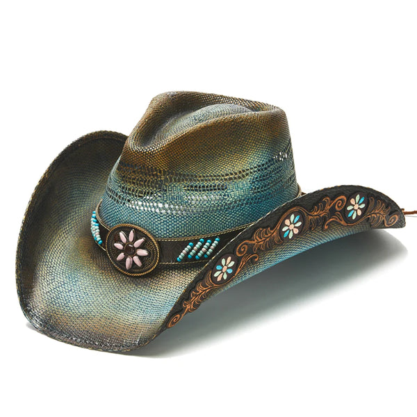 Stampede Hats - Turquoise Fox Cowboy Hat – Hats Unlimited Stampede Hats - Turquoise Fox Cowboy Hat – Hats Unlimited