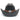 Stampede Hats - Lone Star Black Felt Western Hat with Brown Embossed Trim -  Front