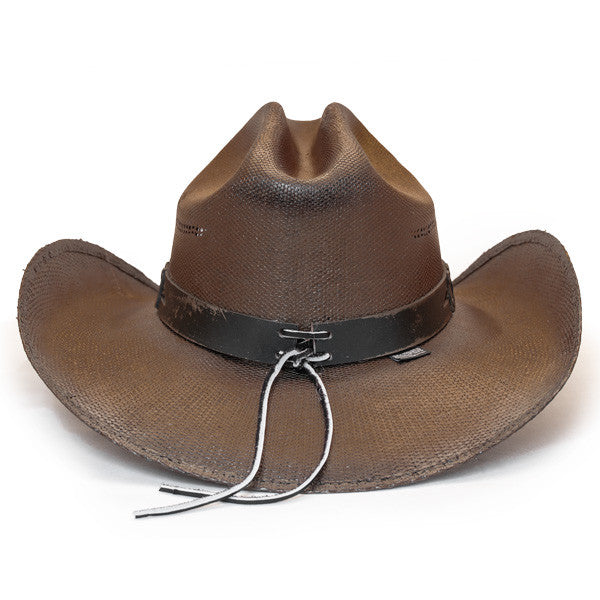 Stampede Hats - Studded Brown Stallion Cowboy Hat - Back