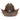 Stampede Hats - Studded Brown Stallion Cowboy Hat - Front