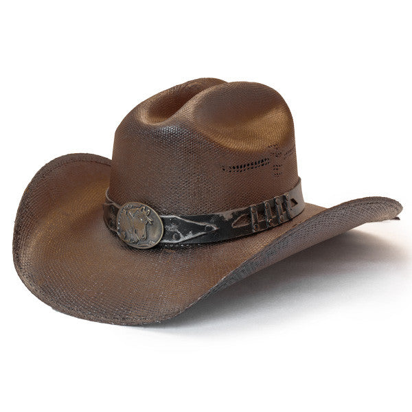 Stampede Hats - Studded Brown Stallion Cowboy Hat 
