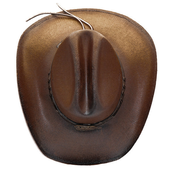 Stampede Hats - Studded Brown Stallion Cowboy Hat - Top