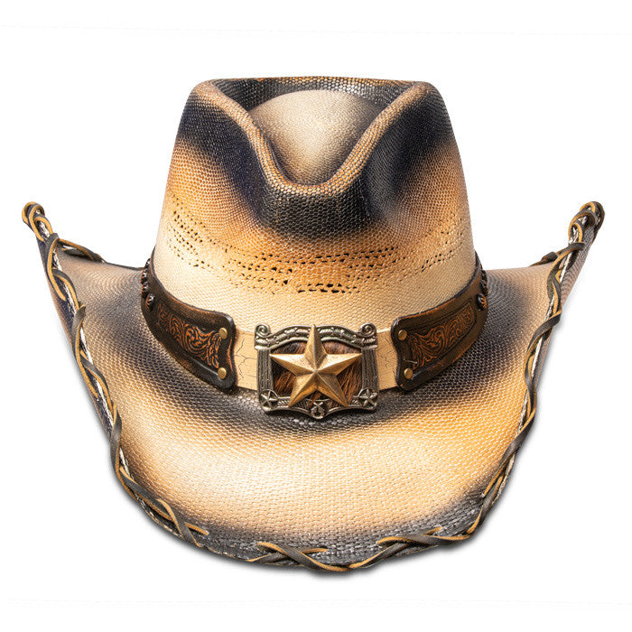 Stampede Hats - Tea Stained Lone Star Cowboy Hat (Front)