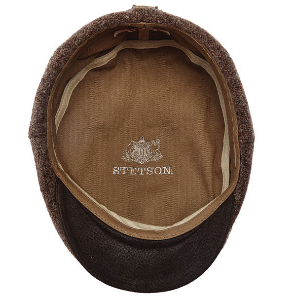 Stetson - Authentic Italian Wool Ivy Cap in Brown - Bottom View