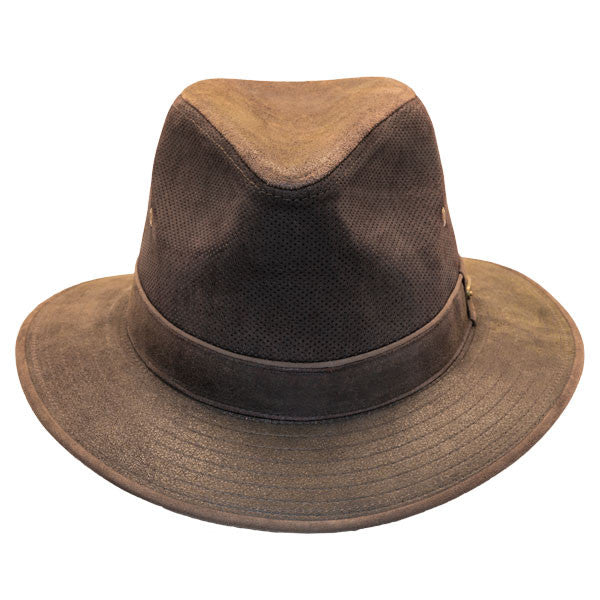 Stetson Tullamore Distressed Leather Safari Hat Hats Unlimited
