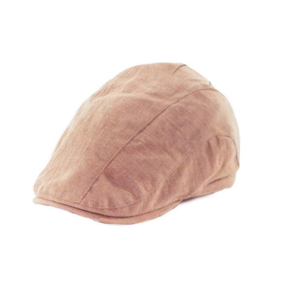 TLS Stefeno Cecil 5 Panel Duckbill Cap in Beige - Full View