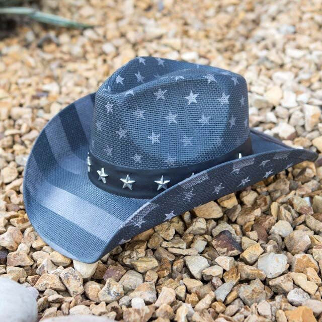 California Hat Company Freedom Star American Flag Hat Stock Photo