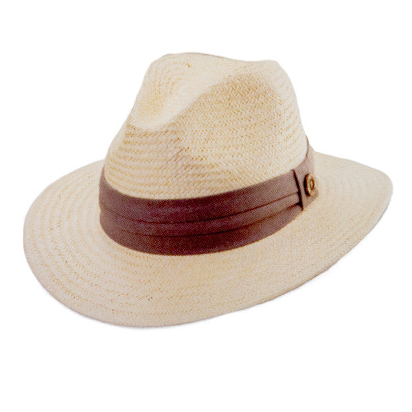 Tommy Bahama - Pinched Crown Fedora Hat in Taupe