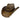 Stampede Hats - Black Stained Cowboy Hat with Chain Hat Band
