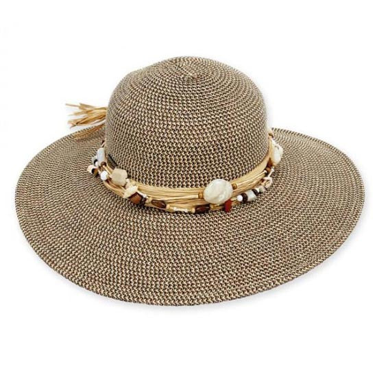 Sun 'N' Sand - Brown Palmetto Sun Hat