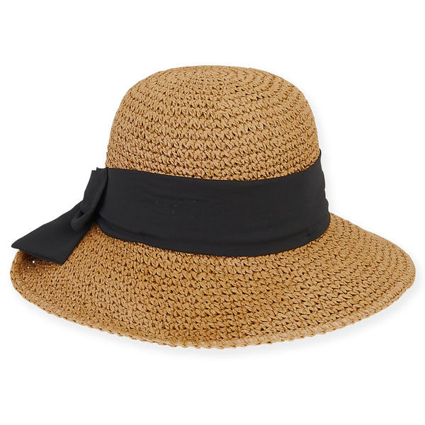 Sun 'N' Sand - Benbow Crochet Straw Hat in Toast